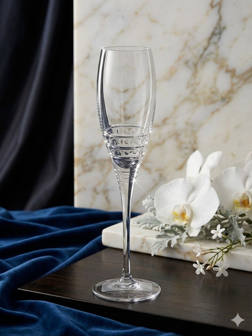 John Rocha Waterford Crystal "Muse Portia" Clear Champagne Flute- Replacement‎ 1